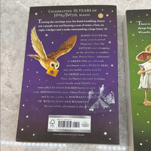 Lot of Harry Potter Books Plus Wizard wand in box J.K. Rowling. Like New! - Picture 3 of 9